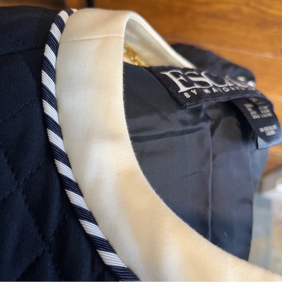 Vintage Escada by Margaretha Ley Quilted Blazer NWT! 100% Silk Made In Italy - Picture 9 of 10